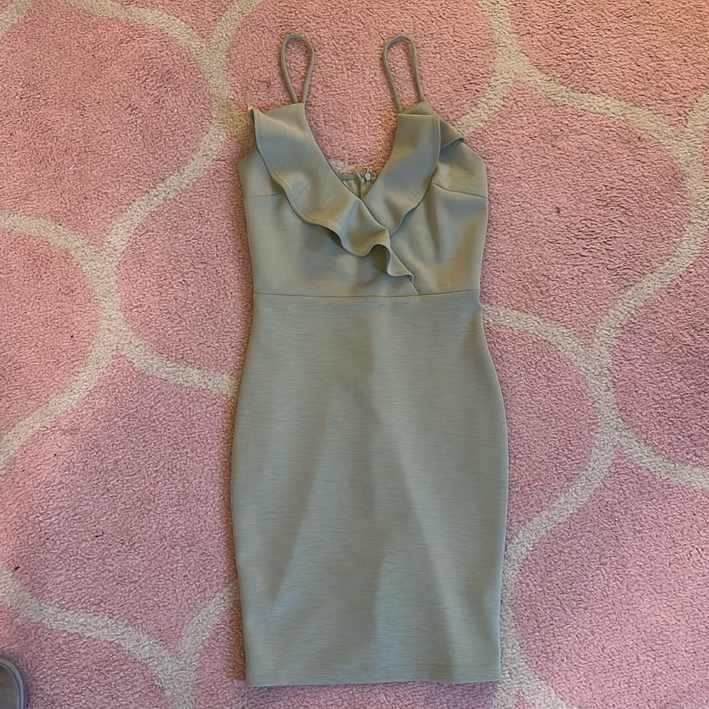 Green fashion nova bodycon dress size small worn once